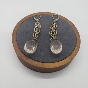 Avon Teardrop Chain Link Earrings